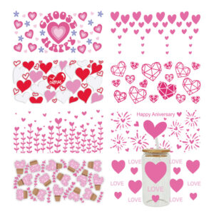 Wholesale UV Transfer Paste Glass Crystal Label Crystal Paste Cross-border Special Paste for 16oz Glass Cup 23cmX11cm