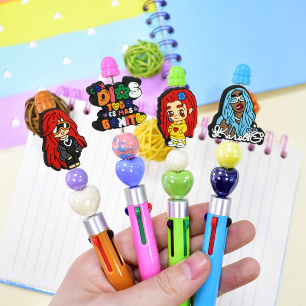 O1CN01h0HdR228wE2pSDCx9_2218983507996-0-cib Wholesale Cartoon Charred Bead DIY Soft Gel Perforated Thick Patch Beads