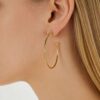 Wholesale Copper Large C-Ring Bow Stud Earrings