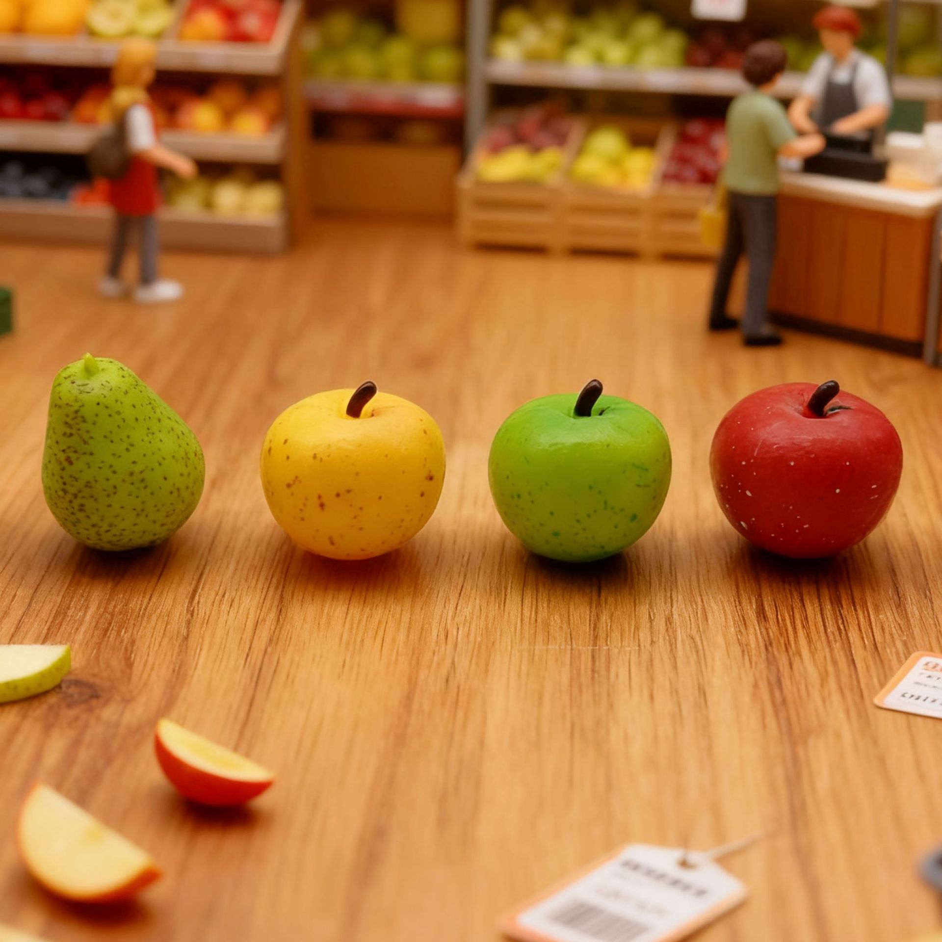 Wholesale Mini Apple Miniature Food Toy Ft Ornaments