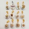 Wholesale Copper Gold-Plated Baroque Pearl Saturn Lucky Bag Maneki Neko Snowflake Pendant Necklace Clasp