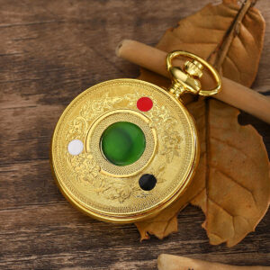 Wholesale Retro flip-top digital gold commemorative quartz pocket watch for great figures