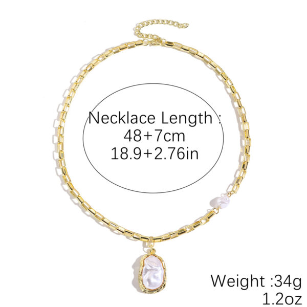 O1CN01h3UQBm1VD60i5sCHK_2466522618-0-cib Wholesale Baroque pearl pendant necklace, a hot-selling cross-border e-commerce product from Europe and America; fashionable, luxurious, and sophisticated pearl sweater chain.