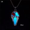Wholesale Halloween Personality Skull Pendant Single Eyesed Mask Necklace