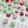 Wholesale Apple alloy paint cute beaded beads loose beads handmade DIY material accessories bracelet necklace bracelet accessories