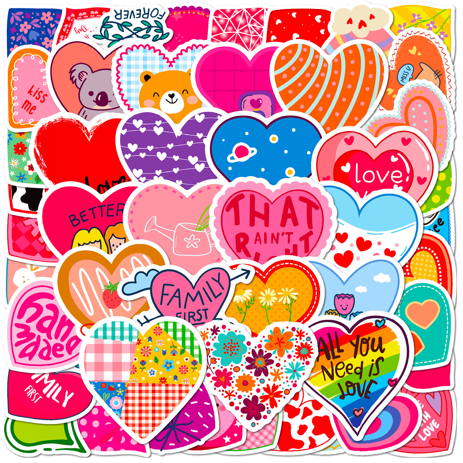 Wholesale Sparkling Love Valentine's Day Stickers