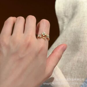 【Cool Mist Blue Foil Flower Design】 / Adjustable opening