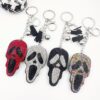 Wholesale Hip-Hop Ghost Head Keychain Crystal Gemstone Diamond