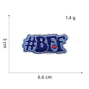 Blue Series cloth stickers 11#