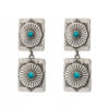 Wholesale Western style turquoise lightning Bohemian style earrings