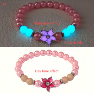 4 # Pink beads + rose red light