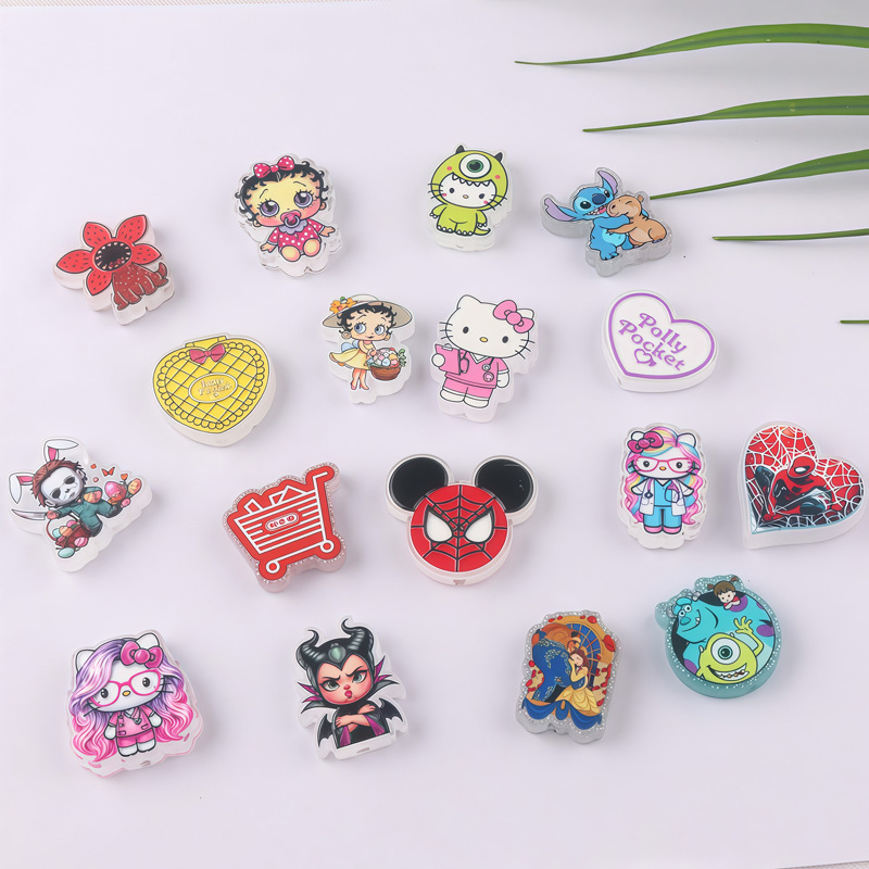Wholesale Cartoon print transparent acrylic beads OLY Exclusive
