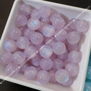 12mm hole 2.0mm light purple / Starry sky cat eyes