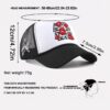 Wholesale Red lip sunshade wide brimmed multi-color letter hat