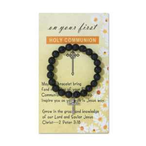 Silver cross black