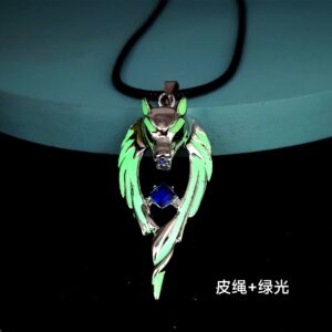 Leather rope + green light