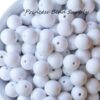 Wholesale 5pcs Pure White Acrylic Beads Bubblegum Beads