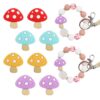 Wholesale 10pcs Colorful Mushroom Cartoon Focal Beads