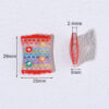 Wholesale 10pcs double-sided rainbow colored candy Acrylic Beads