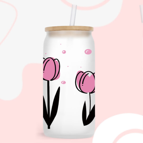 Wholesale Uv Transfer Sticker Glass Cup Crystal Label Crystal Sticker Cross-Border Exclusive for 16oz Glass Cup Special Sticker 23Cmx11Cm