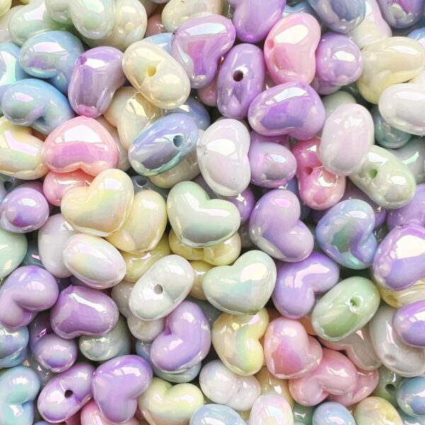 Wholesale 10 * 13mm cream color love beads