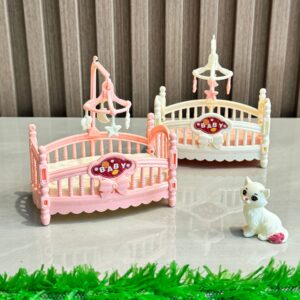 Wholesale Baby crib mini bedroom furniture miniature Doll Accessories