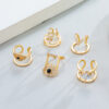 Wholesale Geometric Diamond Opening Nail Ring
