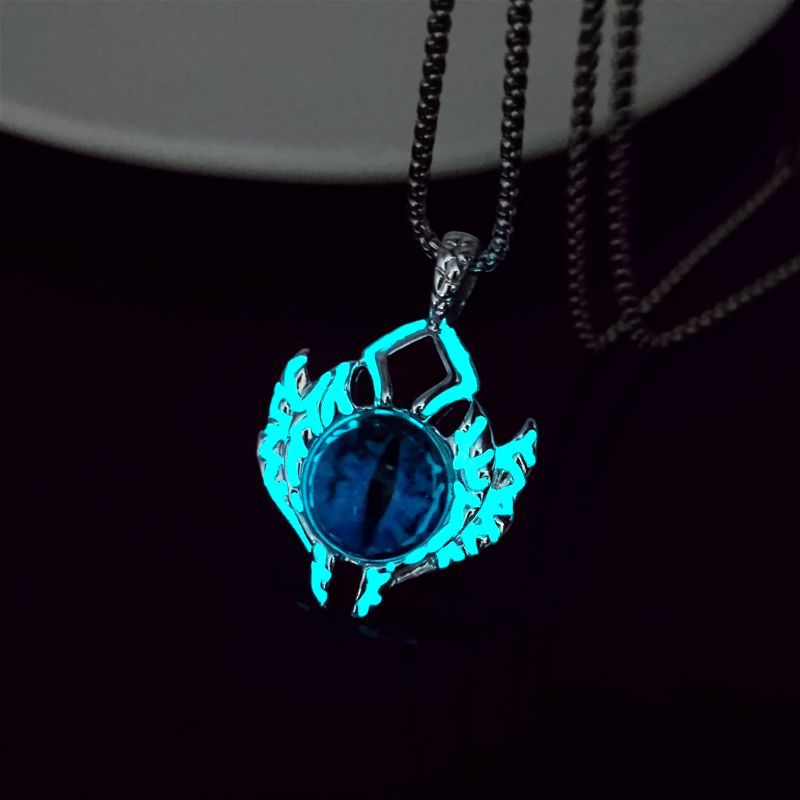 Wholesale Evil Titanium Steel Magic Eye Necklace Devil's Eye Men's Pendant