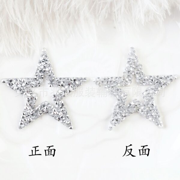 Wholesale Hollow out pentagram embroidery DIY Patches