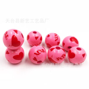 Red bottom love balloon xo / 16mm (hole 4mm)