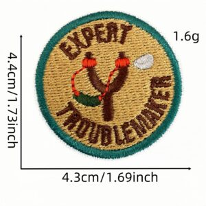 Cartoon round cloth sticker 9 #