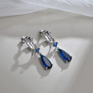 Blue screw ear clip