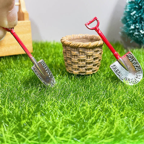 Wholesale Miniature Shovel Mini Gardening Tool Dollhouse Doll Accessories