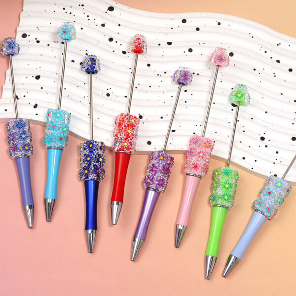 Wholesale 5pcs Sunflower Beaded Pen Creative Flower Pen