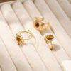 Wholesale Melard Wind Tiger Eye Stone Sunflower Ring