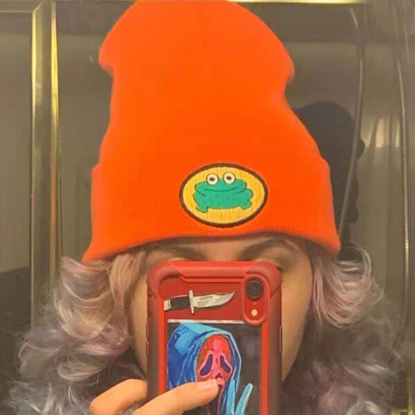 Wholesale Cartoon Frog Knitted Yarn Winter Hat