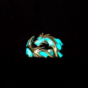Ancient bronze blue-green light / Opening adjustable