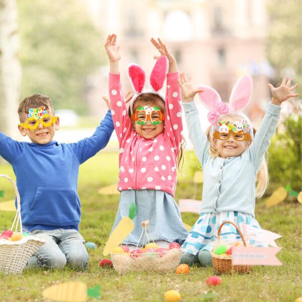 Wholesale Paper glasses for Easter party photo props