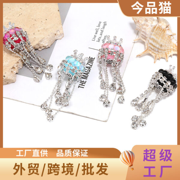 O1CN01hiiH671l4QNm7Nwax_2219500044765-0-cib Wholesale rhinestone studded bead cat eye crown tassel diamond beads