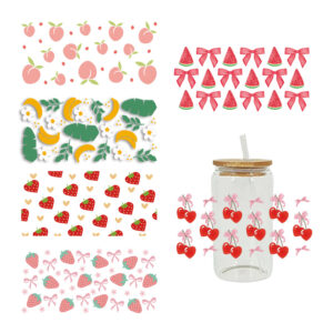 Wholesale UV Transfer Paste Glass Crystal Label Crystal Paste Cross-border Special Paste for 16oz Glass Cup 23cmX11cm