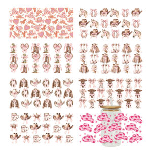 Wholesale UV Transfer Paste Glass Crystal Label Crystal Paste Cross-border Special Paste for 16oz Glass Cup 23cmX11cm