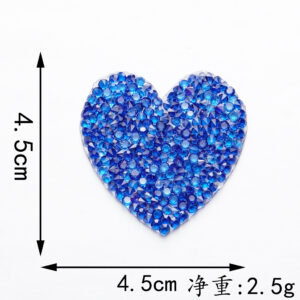 4.5*4.5cm*blue love*hot melt adhesive
