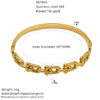 Wholesale gold-plated zircon bracelet stainless steel luxury temperament clasp bracelet