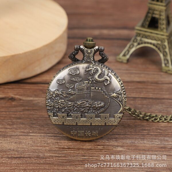 Wholesale Vintage Great Wall Tourist Souvenir Pocket Watch
