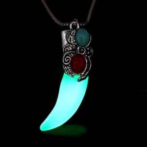 Ancient silver green light