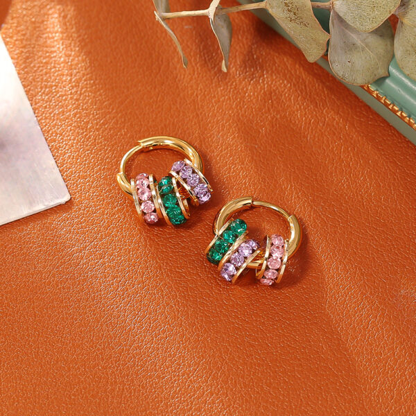 Wholesale Fireworks pearls cat eyes plant studded diamond earrings