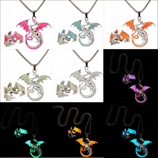 Wholesale Luminous Flying Dragon Pendant Halloween Pterosaurus Ring OLY Exclusive