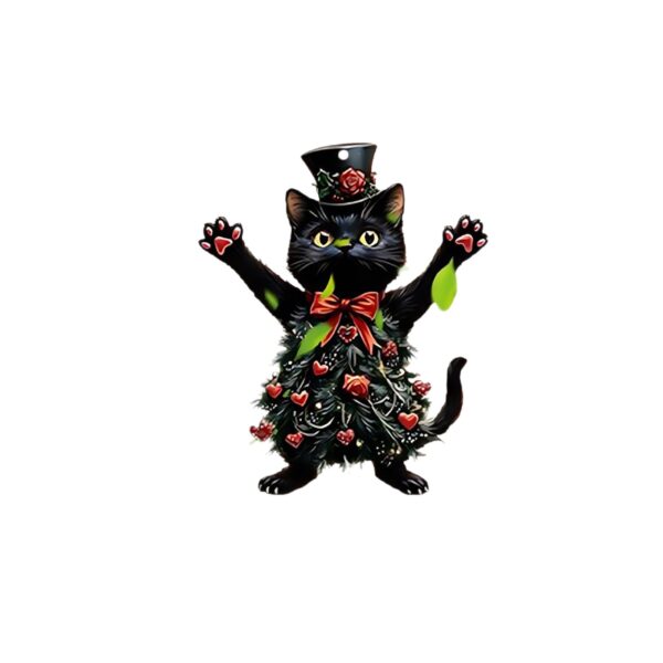 Wholesale Valentine's Day Rose Kitten Acrylic Car Decoration