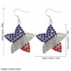 O1CN01hqXz2Z1iNi3xzW5qv_2208867034401-0-cib Wholesale Independence Day Diamond-encrusted Flag Five-pointed Star Pendant Earrings
