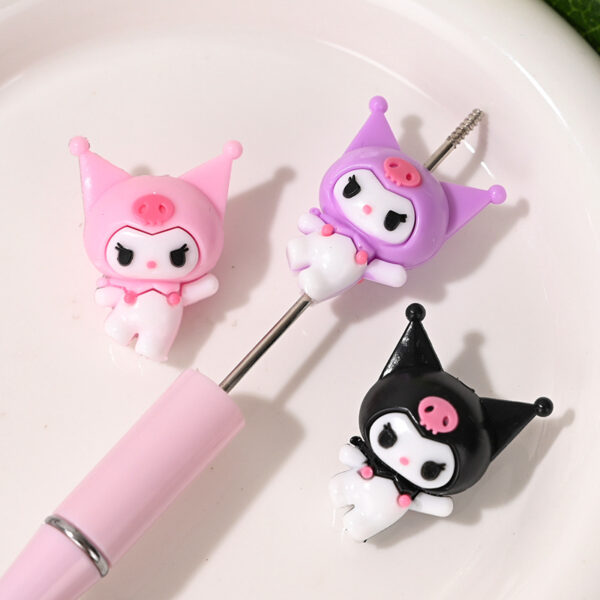 Wholesale Cartoon Standing Rubber Bead DIY Cute Bead Stringing OLY Exclusive